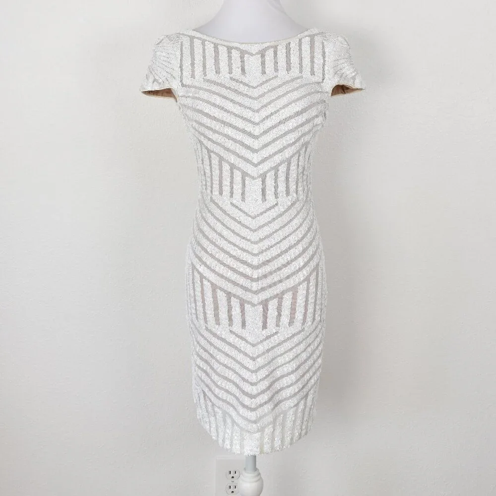 Dress the Population Tabitha Cap Sleeve Sequin Dress - M - Picture 10 of 11